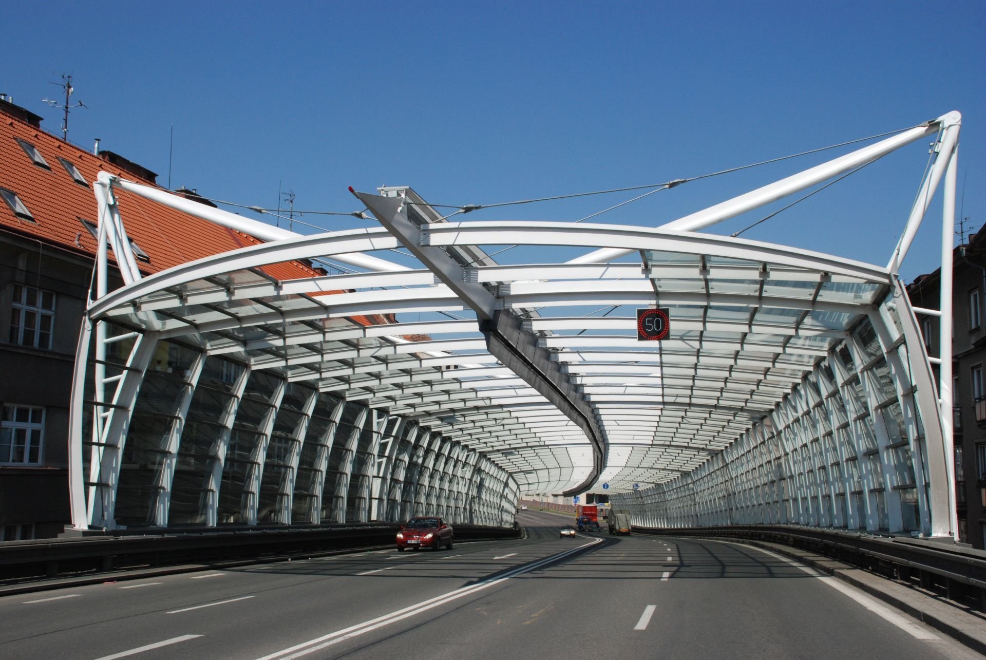 Noise barrier in Hradec Králové